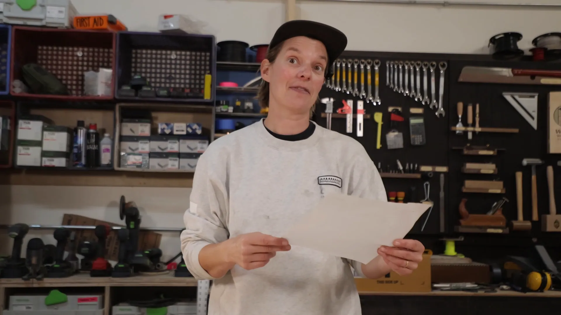 Laura Kampf in her workshop